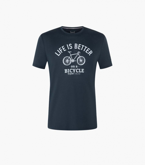 Tricou barbati cu merino SN-SUPERNATURAL - M BETTER BIKE - Blueberry/Vapor Grey [3]