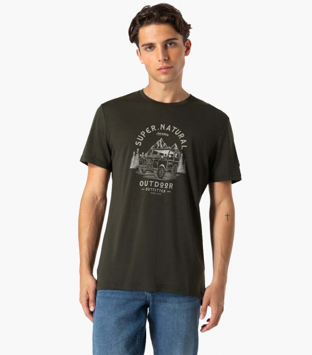 Tricou barbati cu merino SN-SUPERNATURAL - M LANDI - Black Ink/Feather Grey [1]