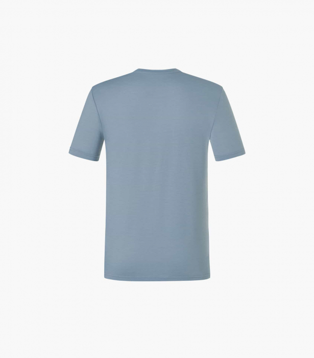 Tricou barbati cu merino SN-SUPERNATURAL - M LANDI - Flint Stone/Heather Blue [3]