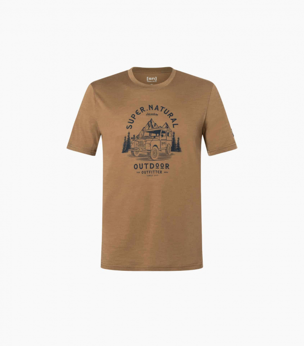 Tricou barbati cu merino SN-SUPERNATURAL - M LANDI - Kangaroo/Blueberry [3]