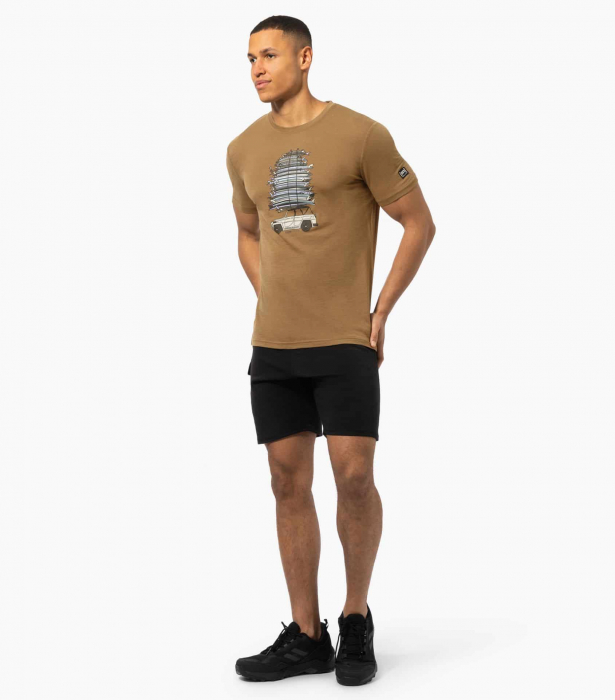Tricou barbati cu merino SN-SUPERNATURAL - M SURF TRIP - Kangaroo/Various [3]