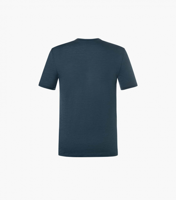 Tricou barbati cu merino SN-SUPERNATURAL - M VINTAGE BIKE - Blueberry/Vintage Khaki Melange/Kangaroo [4]
