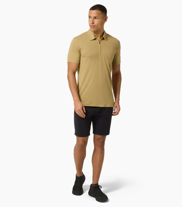 Tricou barbati cu merino SN-SUPERNATURAL M ZIP POLO Sahara [3]