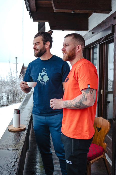 Tricou barbati NORDBLANC ORIGAMI Orange Ink [3]