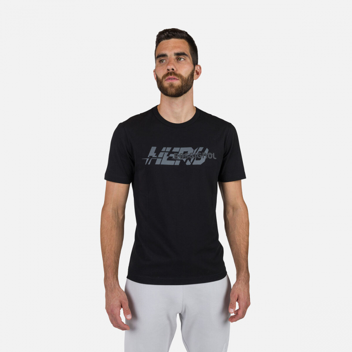 Tricou barbati Rossignol NEW HERO GRAPHIC Black [1]