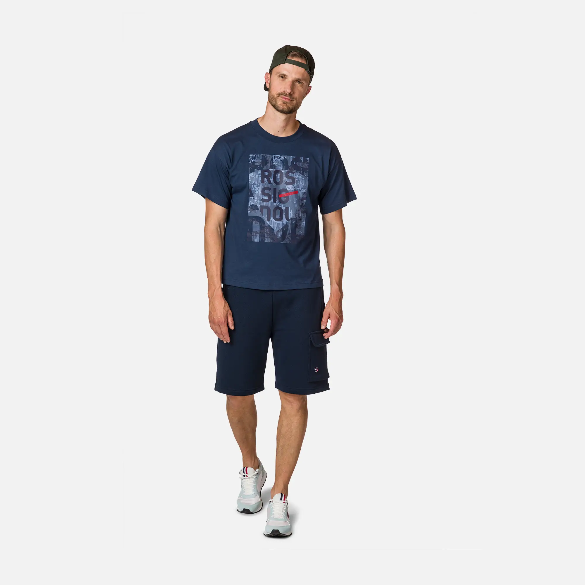 Tricou barbati Rossignol ROSSI COMFY TEE Print Dark navy [5]