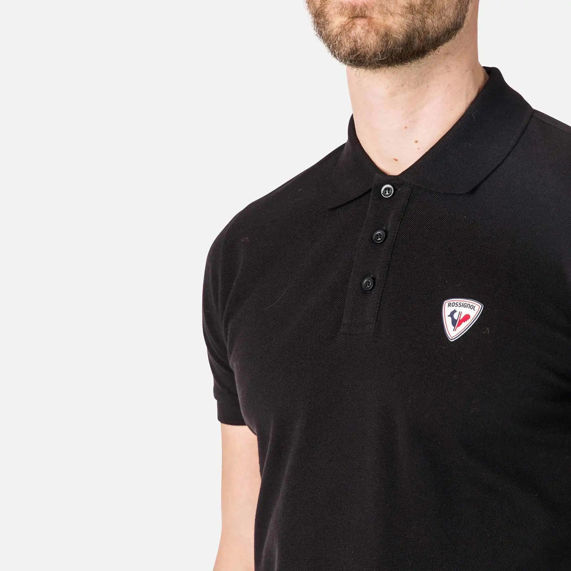 Tricou barbati Rossignol LOGO Polo Black [4]