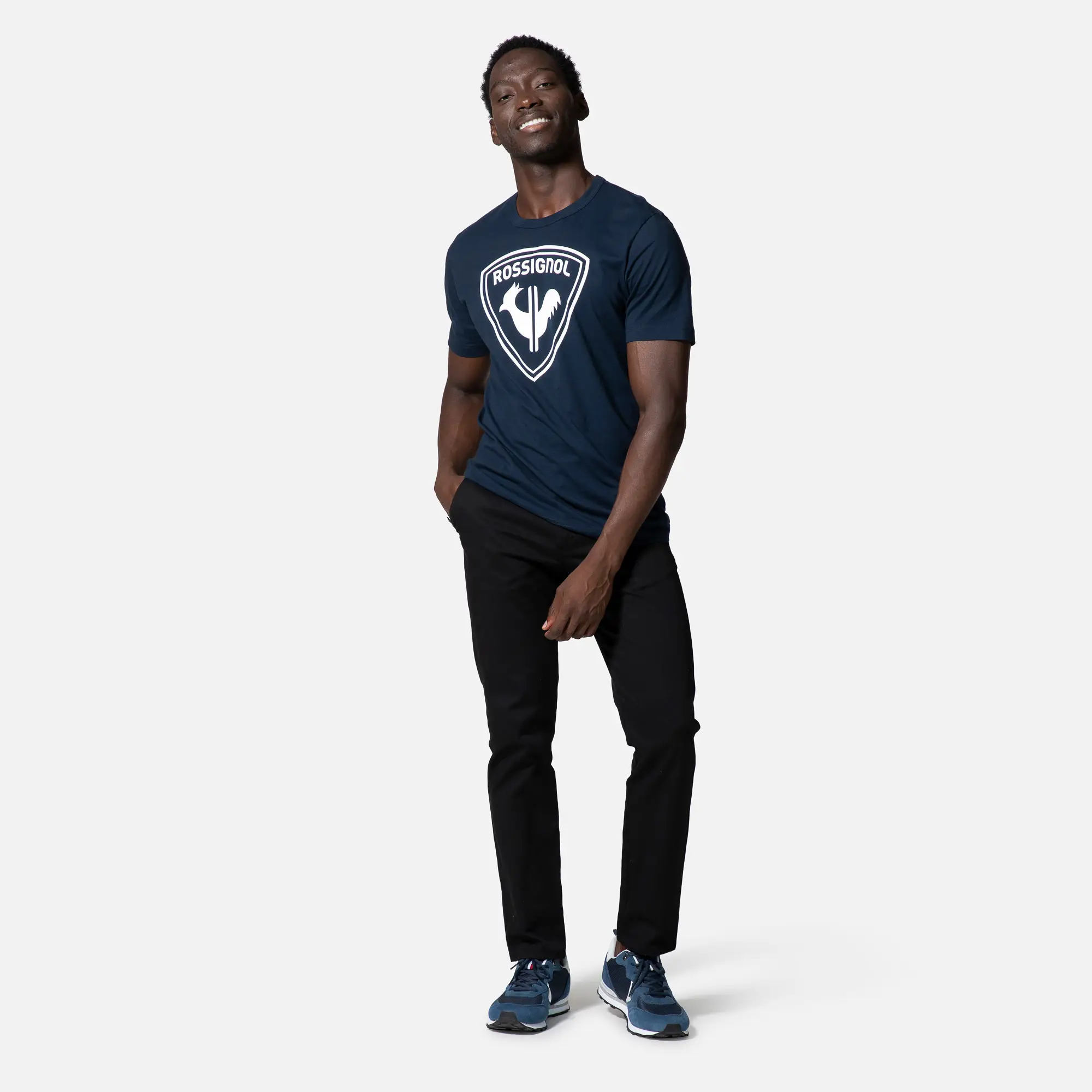 Tricou barbati Rossignol LOGO ROSSI Dark navy [4]