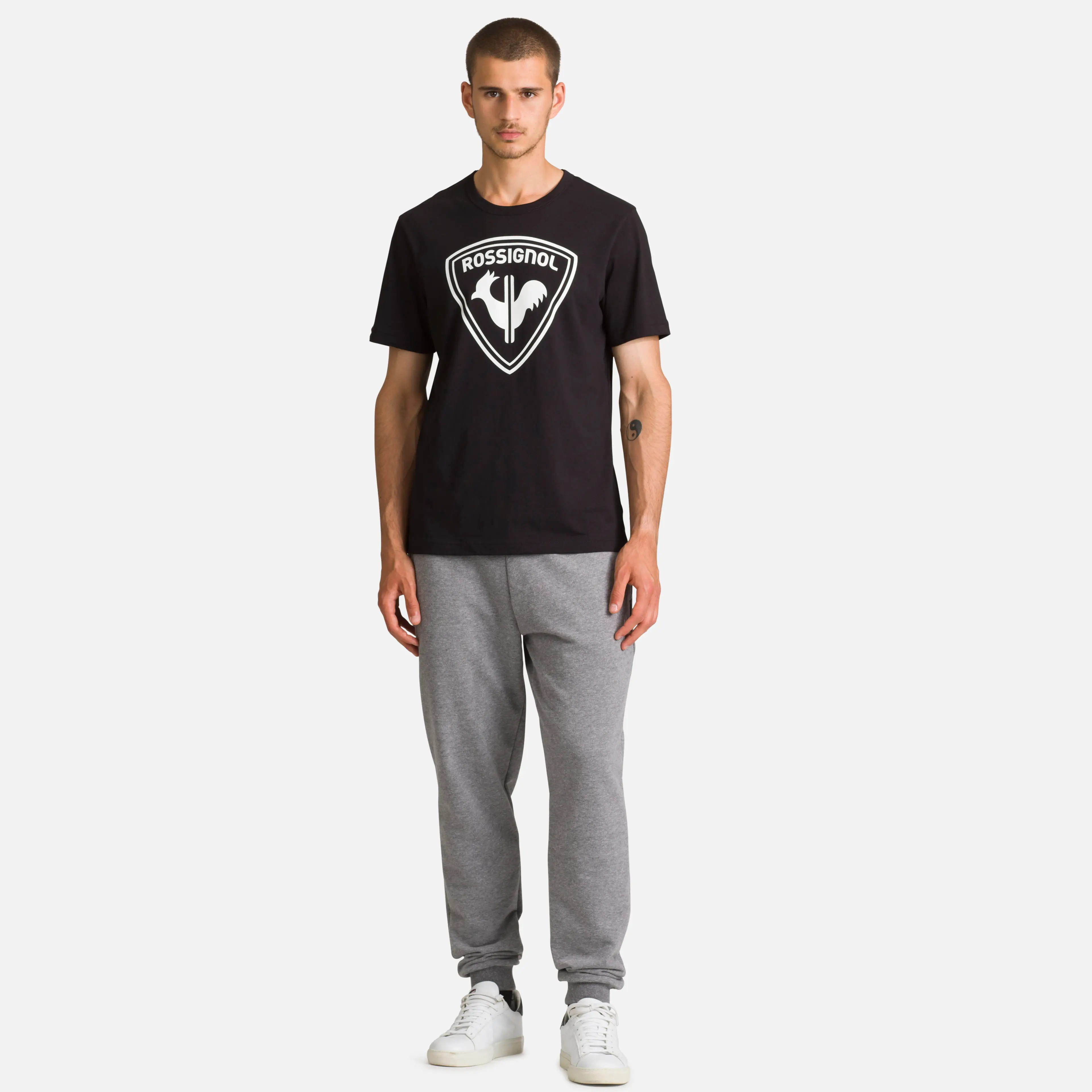 Tricou barbati Rossignol LOGO ROSSI Black [5]