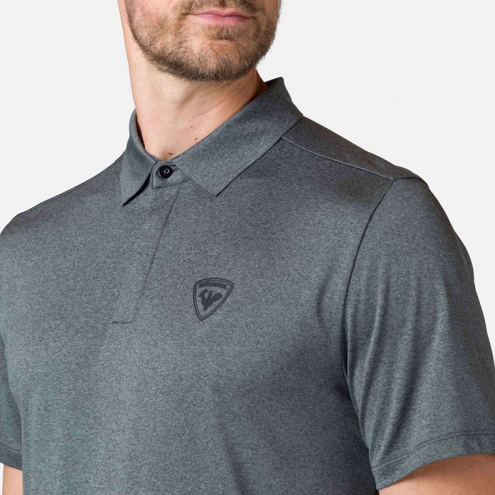 Tricou barbati Rossignol SLUB POLO - Onyx grey [5]