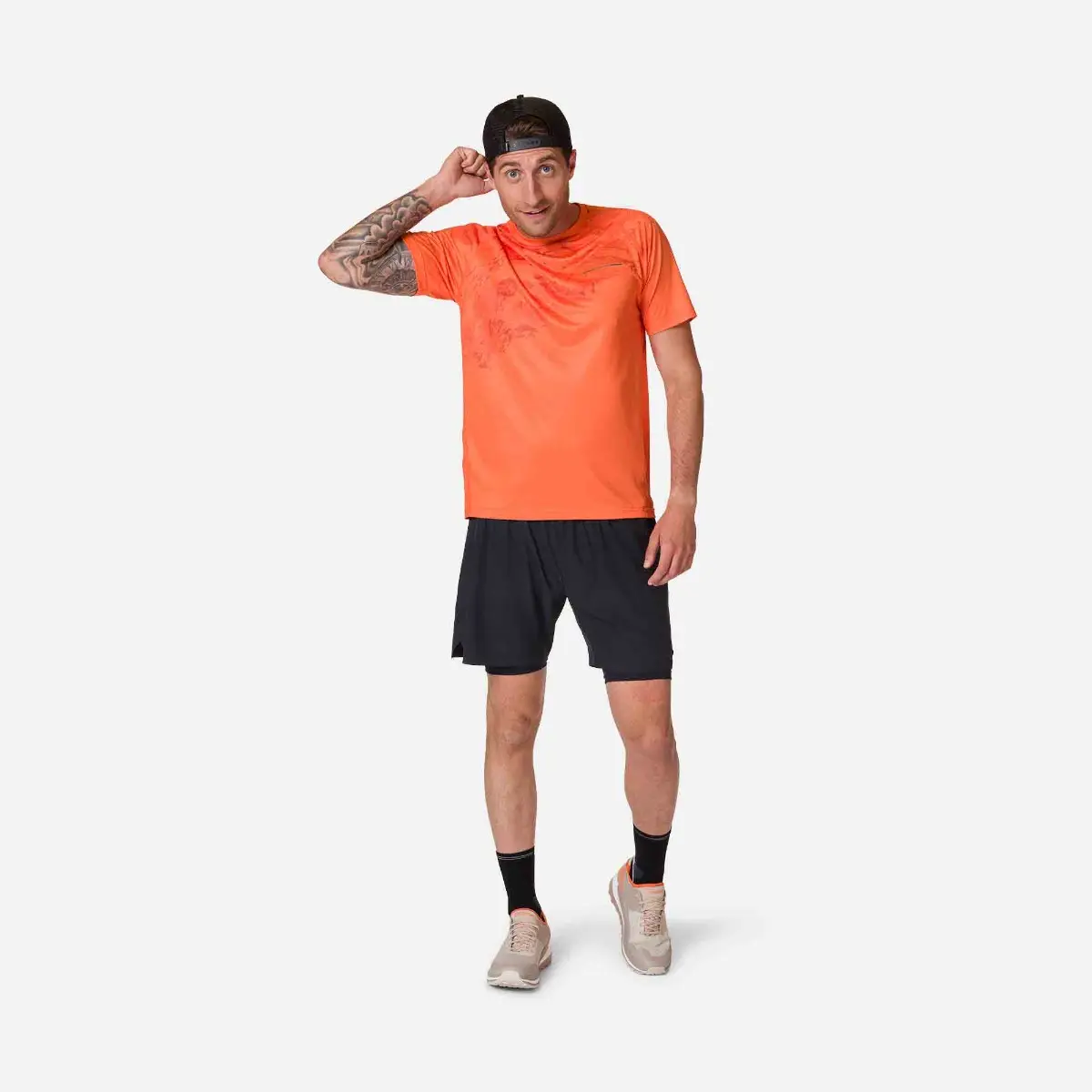 Tricou barbati Rossignol SKPR LIGHT Clementine orange [5]
