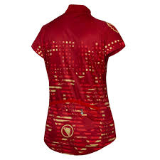 Tricou ciclism femei Endura HUMMVEE RAY SS JERSEY Red [1]