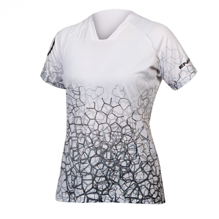 Tricou ciclism femei Endura SINGLE TRACK PRINT T LTD White [1]