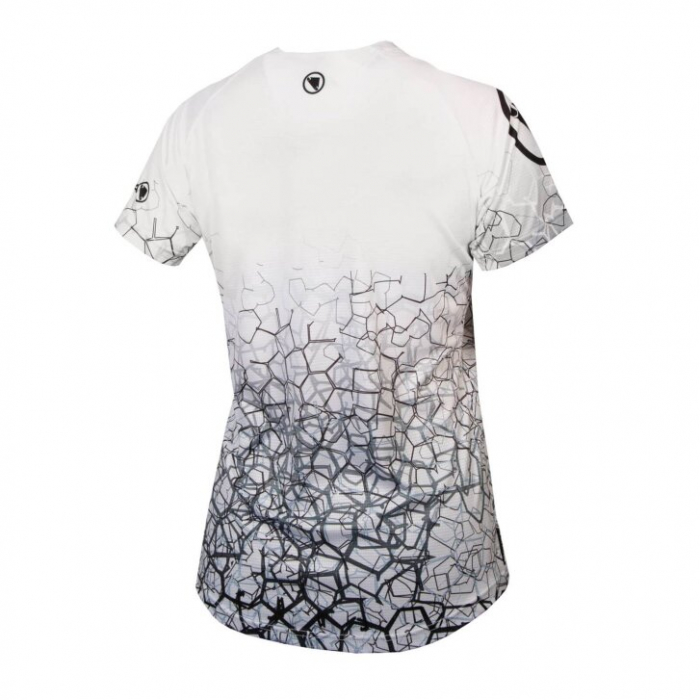 Tricou ciclism femei Endura SINGLE TRACK PRINT T LTD White [2]