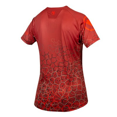 Tricou ciclism femei Endura SINGLE TRACK PRINT T LTD Cayenne [2]