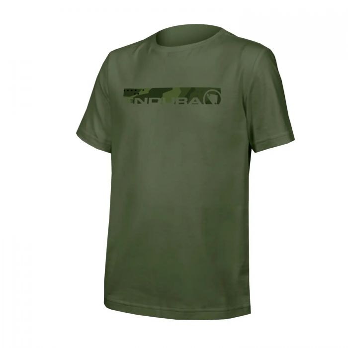 Tricou copii Endura KIDS ONE CLAN ORGANIC CAMO Green Olive [1]