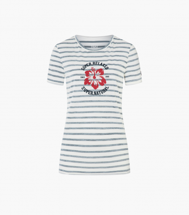 Tricou dama cu merino SN-SUPERNATURAL - W ROSE OF SHARON - Stripe/Smile/Salute [2]