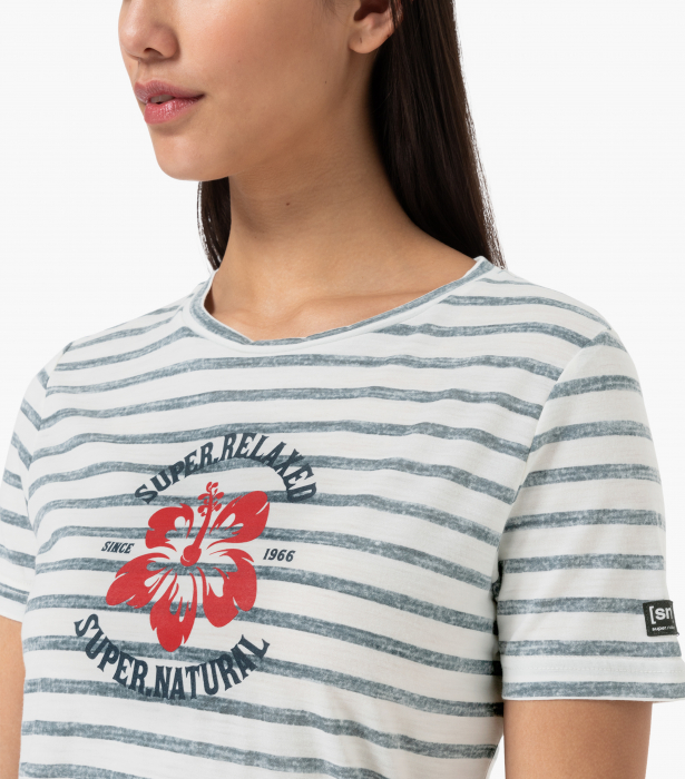 Tricou dama cu merino SN-SUPERNATURAL - W ROSE OF SHARON - Stripe/Smile/Salute [3]