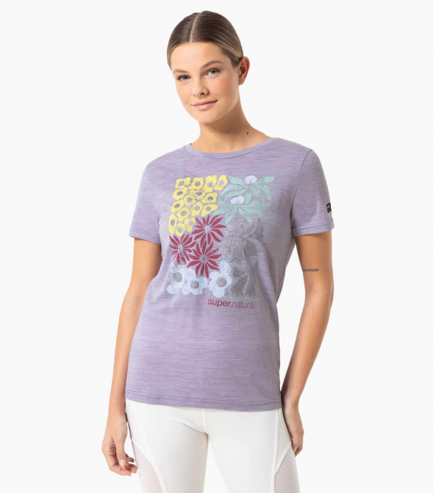 Tricou dama cu merino SN-SUPERNATURAL - W MAT IS - Candy Melange/Various [1]