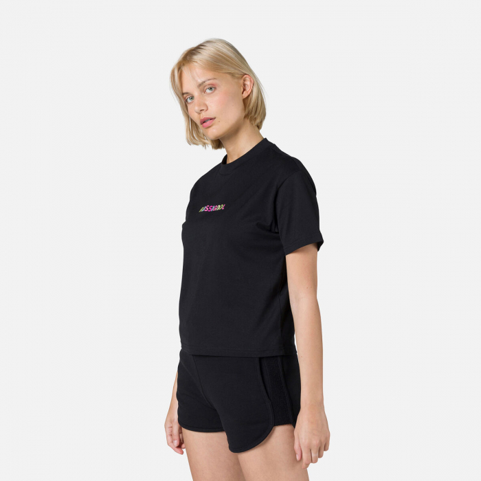 Tricou dama Rossignol W EMBROIDERY - Black [4]