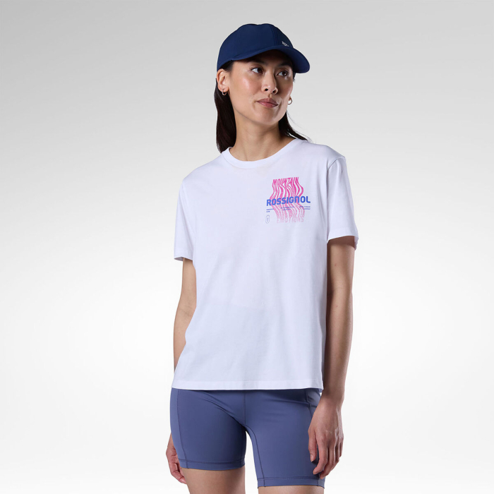 Tricou dama Rossignol W GRAPHIC WATERFALL - White [2]