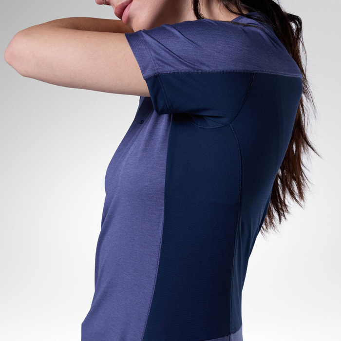 Tricou dama Rossignol W HIKING - True Night Blue Htr [3]