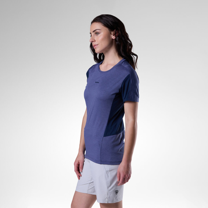 Tricou dama Rossignol W HIKING - True Night Blue Htr [4]
