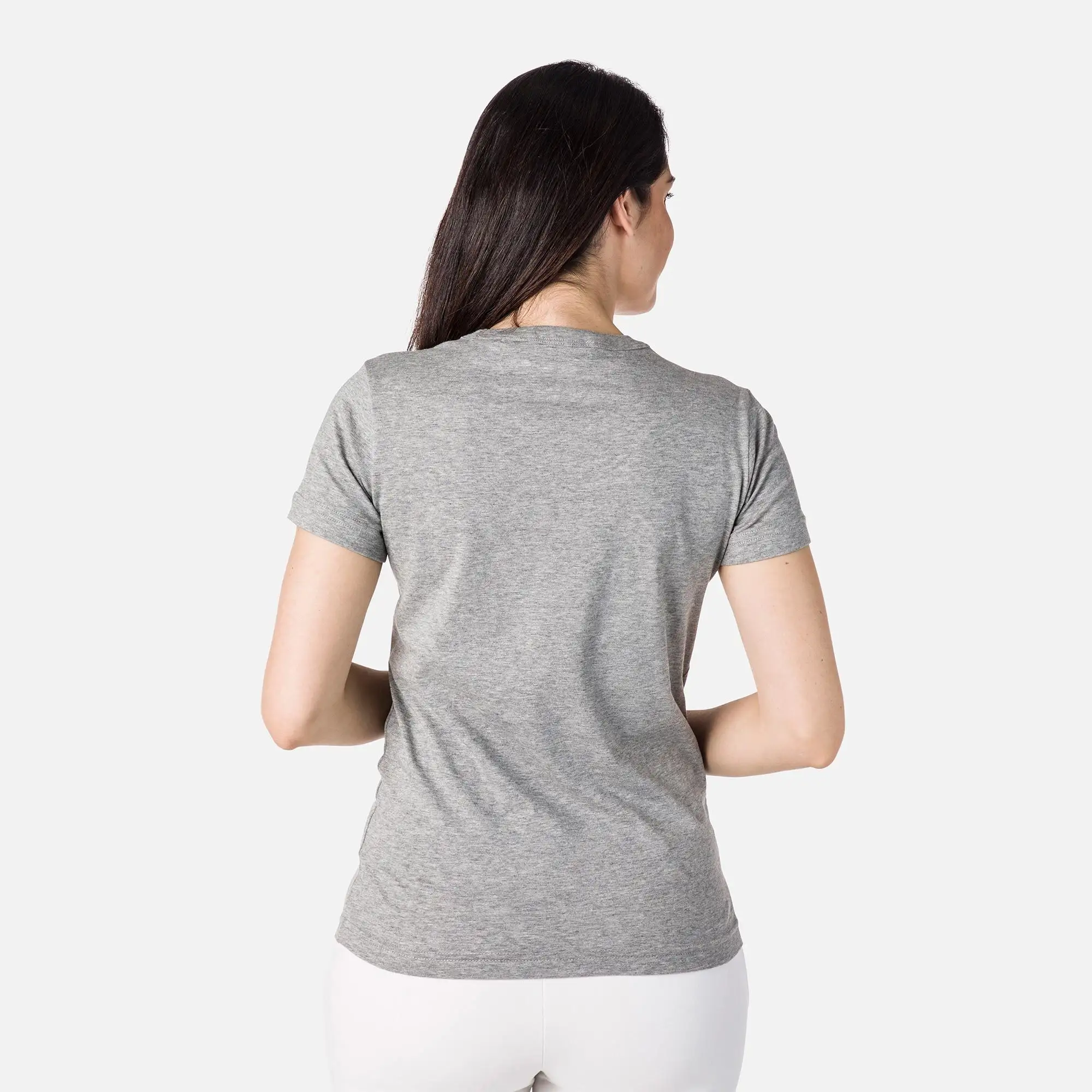 Tricou dama Rossignol W LOGO ROSSI TEE Heather grey [2]