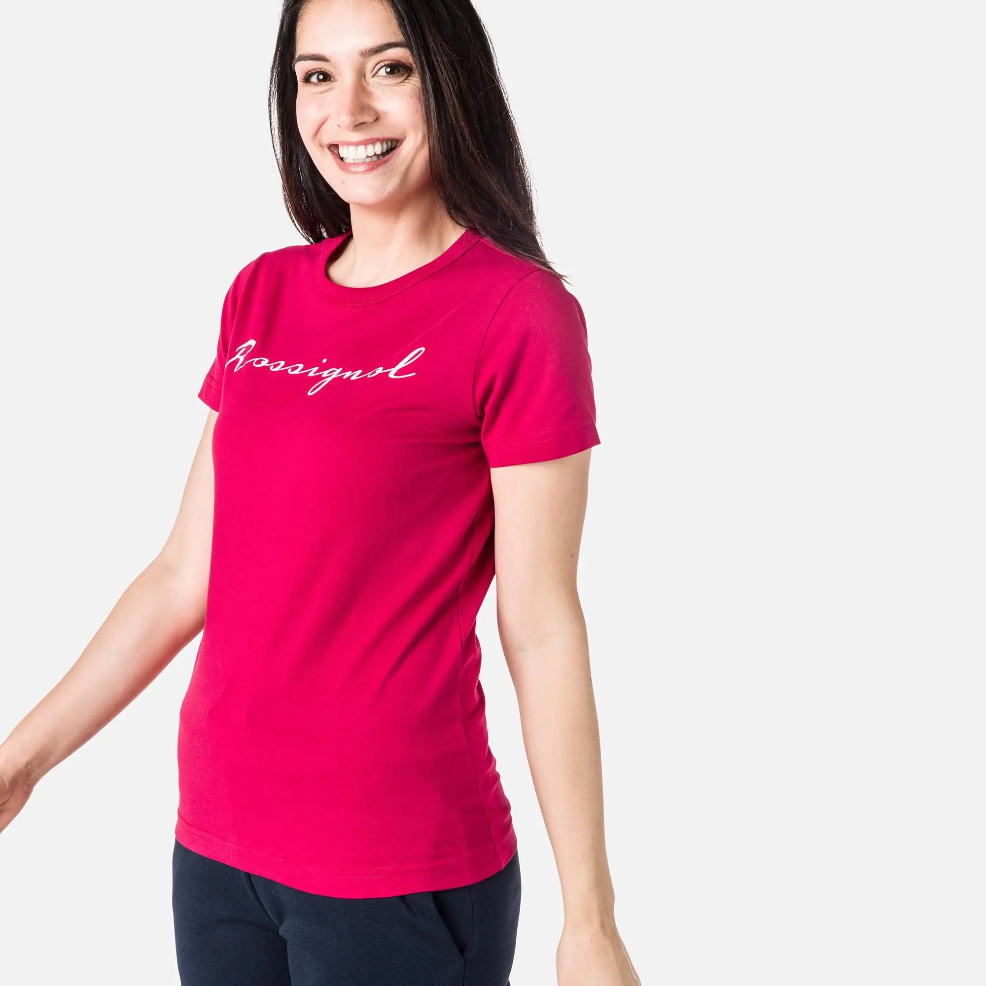 Tricou dama Rossignol W LOGO ROSSI TEE Cherry [4]