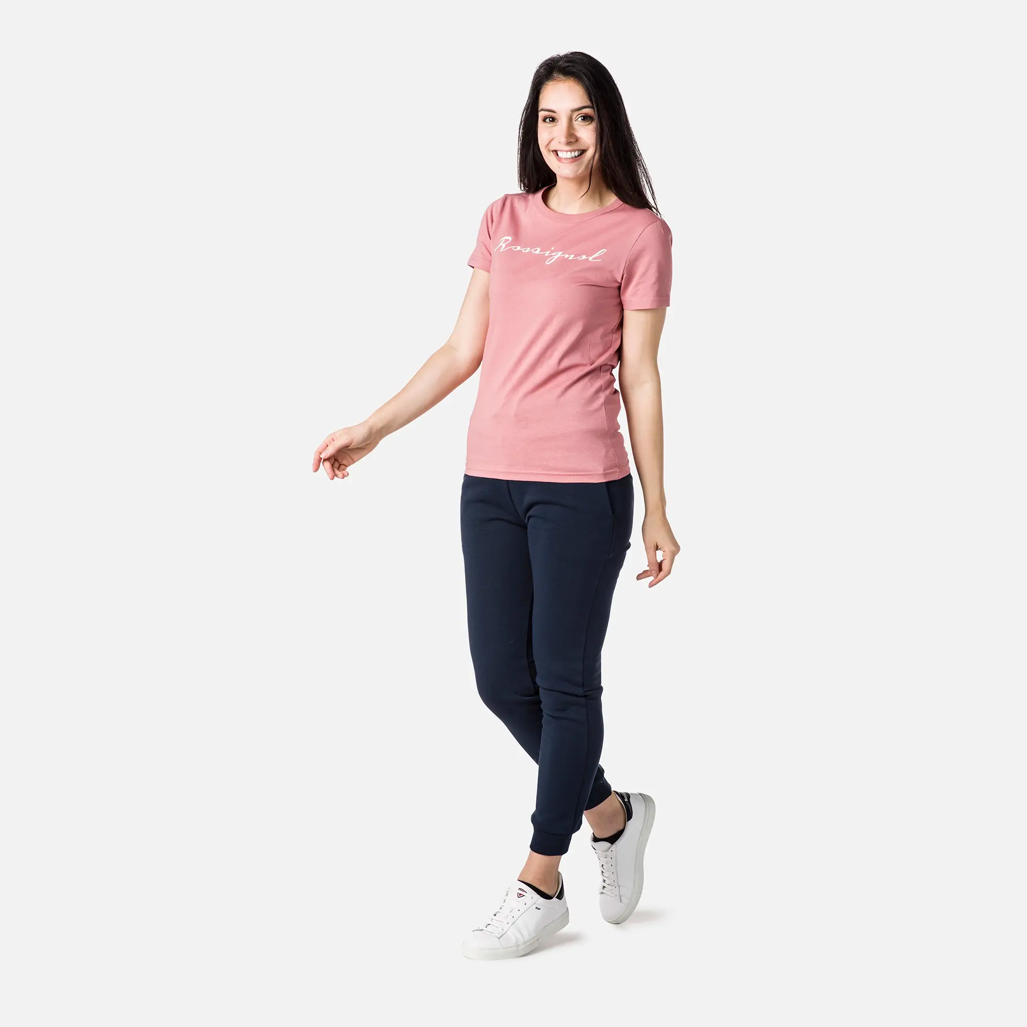 Tricou dama Rossignol W LOGO ROSSI TEE Wallop rose [4]