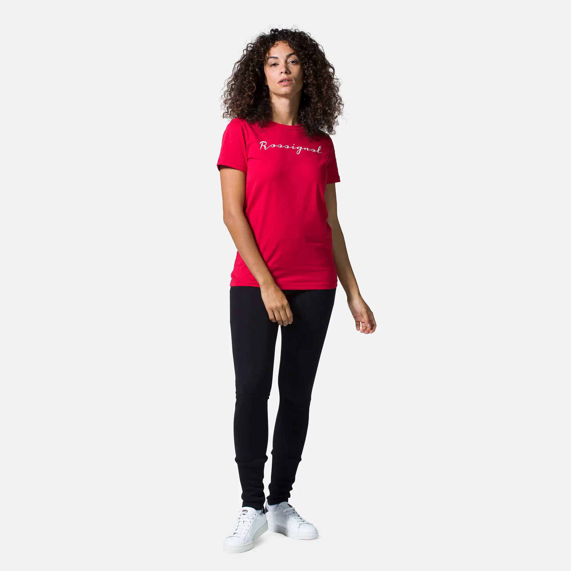 Tricou dama Rossignol W LOGO ROSSI TEE Carmin [4]
