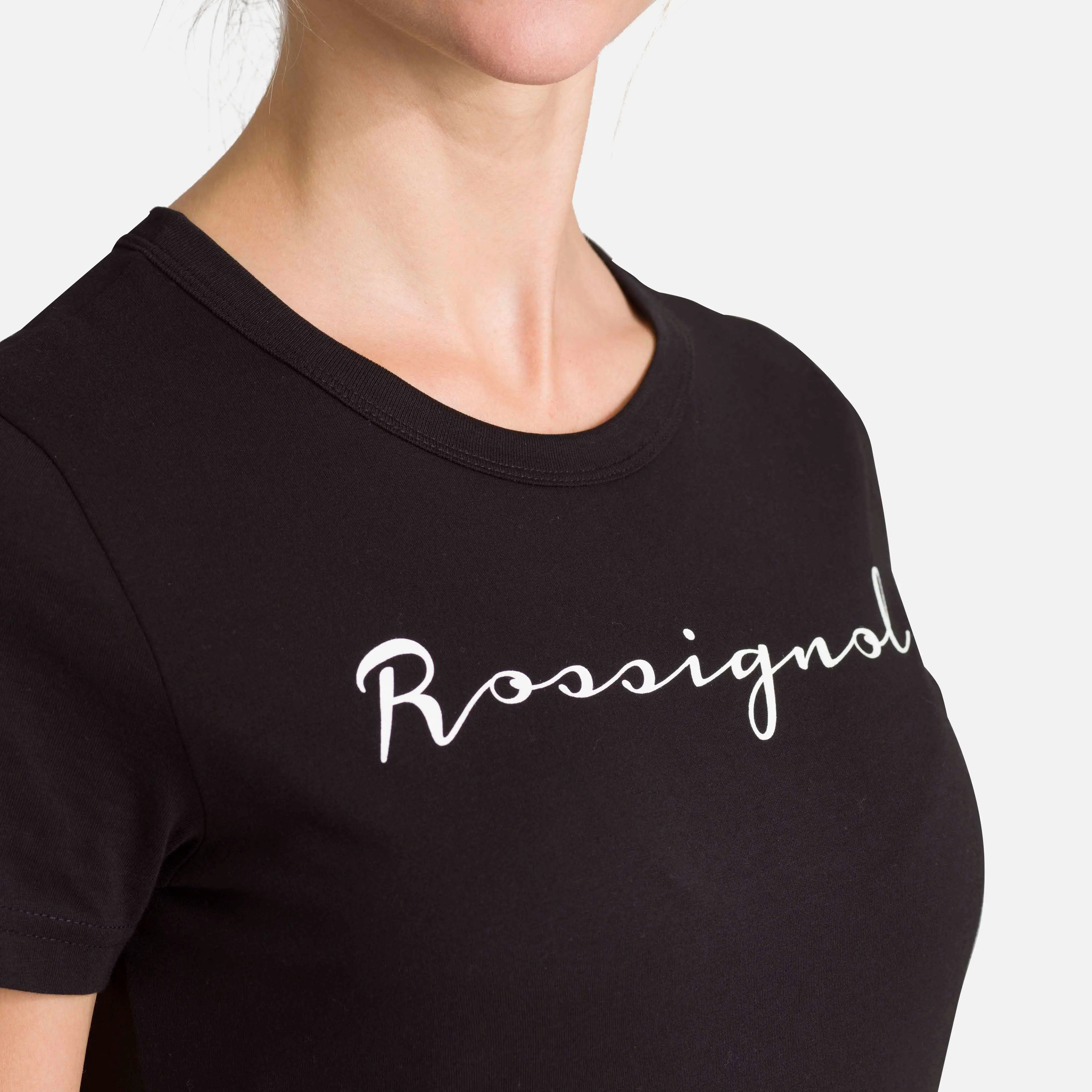 Tricou dama Rossignol W LOGO ROSSI TEE Black [4]