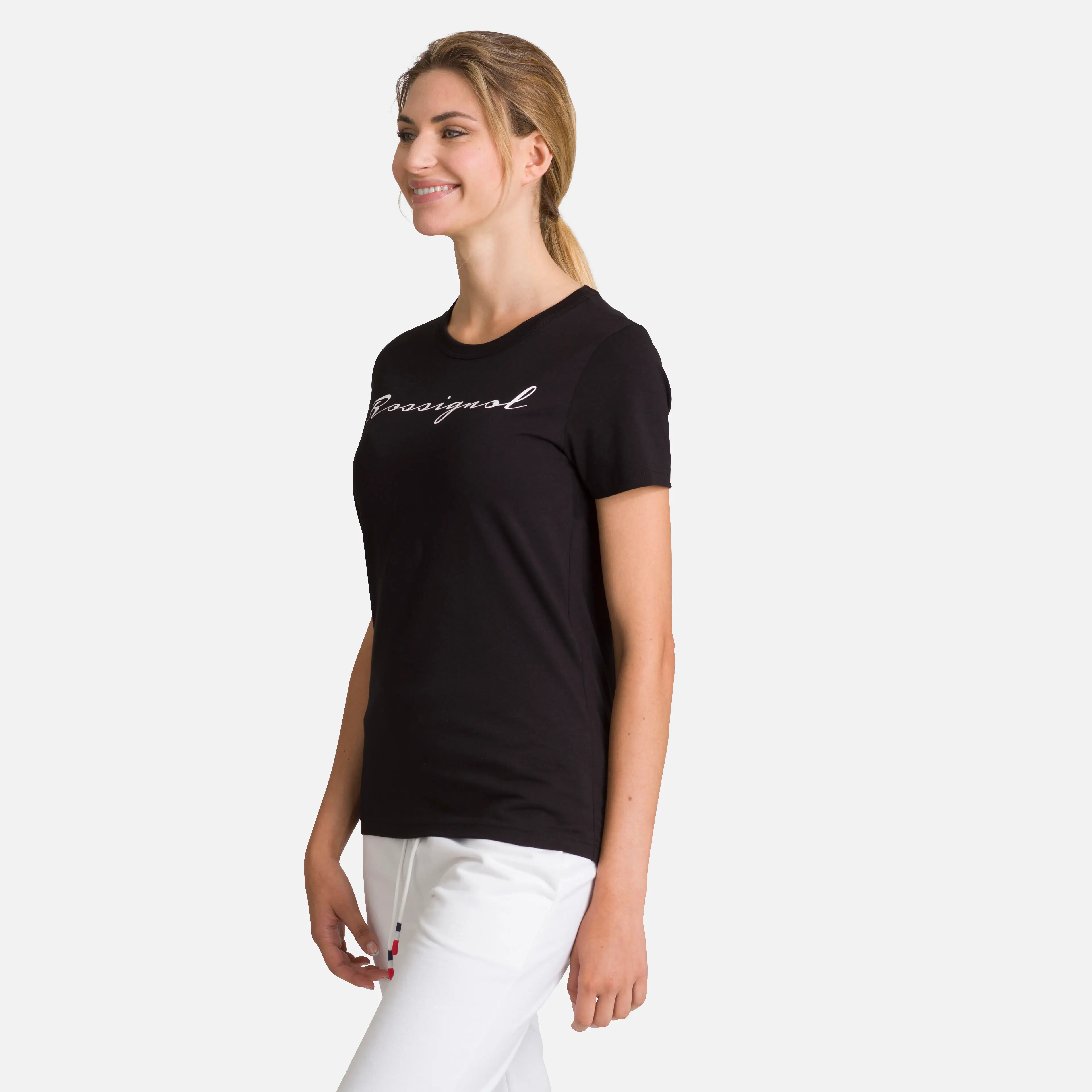 Tricou dama Rossignol W LOGO ROSSI TEE Black [3]