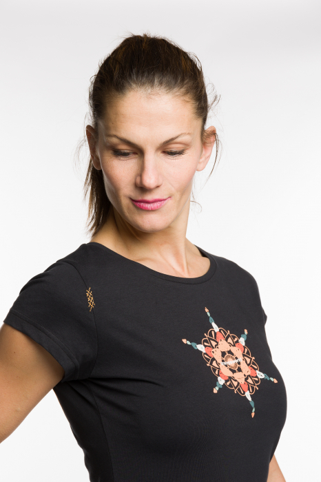 Tricou dama Trangoworld  MANDALA Caviar [2]