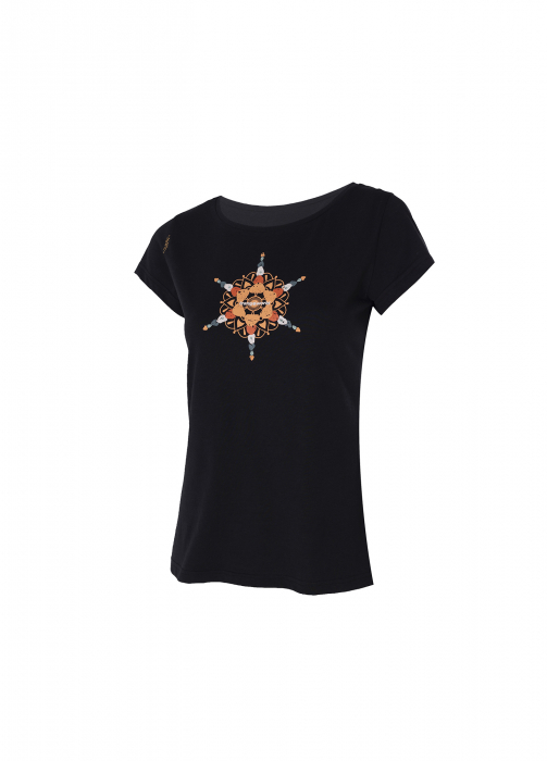 Tricou dama Trangoworld  MANDALA Caviar [5]