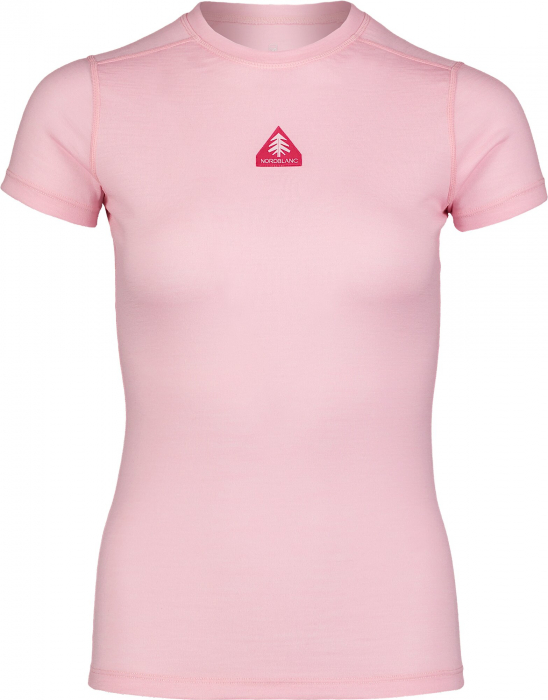 Tricou Femei Nordblanc RELATION BASELAYER MERINO cream pink [1]