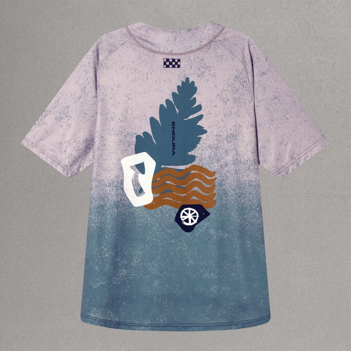 Tricou pentru barbati ENDURA SINGLETRACK S/S PRINT - TITANIUM [5]