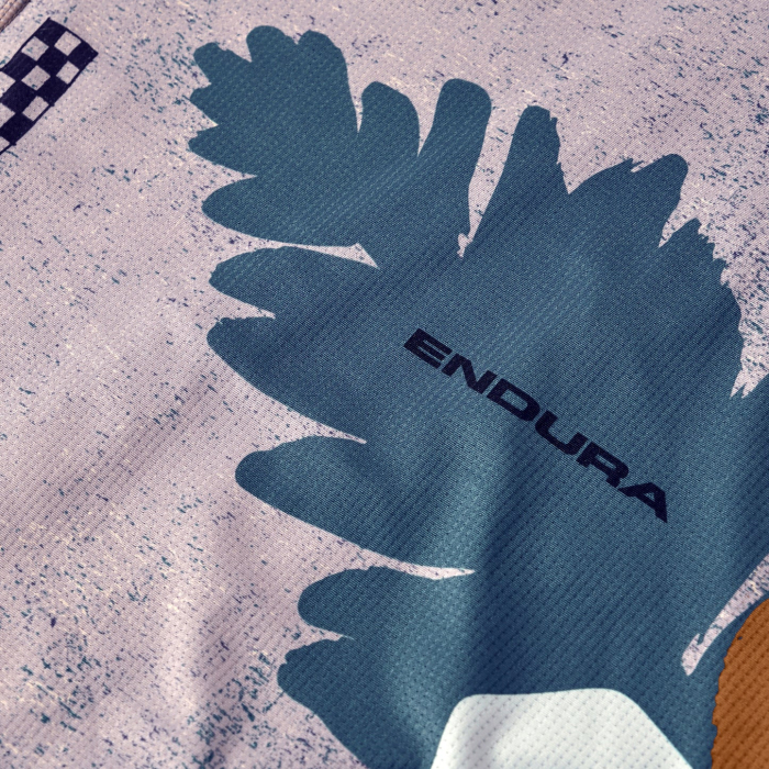 Tricou pentru barbati ENDURA SINGLETRACK S/S PRINT - TITANIUM [8]