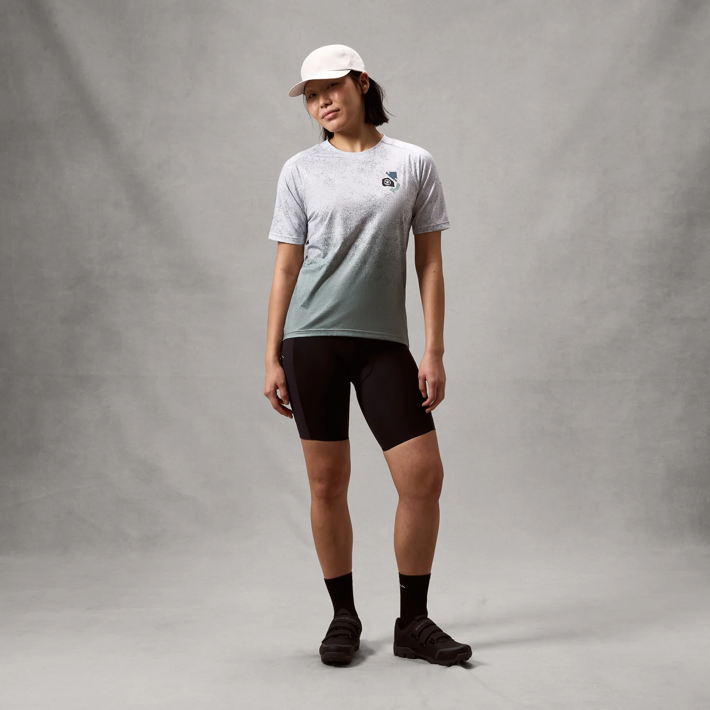 Tricou pentru femei Endura SINGLETRACK S/S PRINT - AERO BLUE [3]