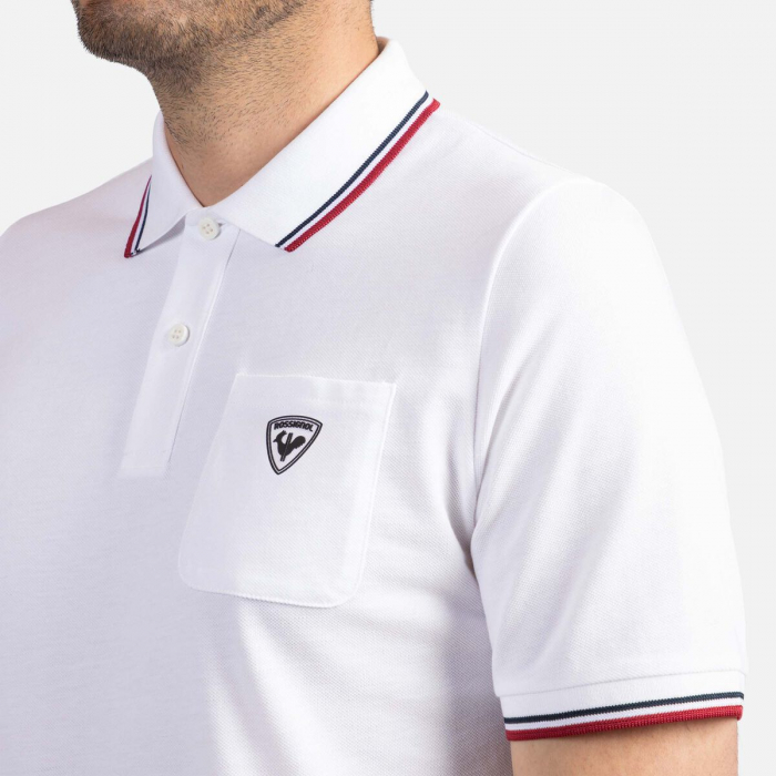 Tricou polo barbati Rossignol PRESSET POCKET - White [5]