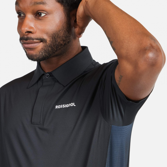 Tricou polo barbati Rossignol LYCIAN - Black [5]