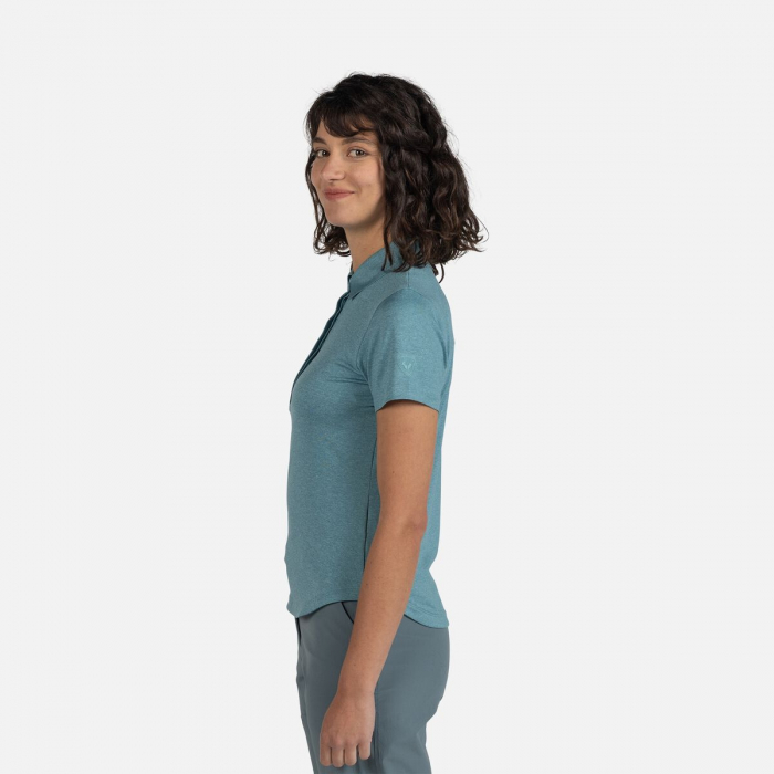 Tricou polo dama Rossignol W CLOUDREST - Onyx grey [4]
