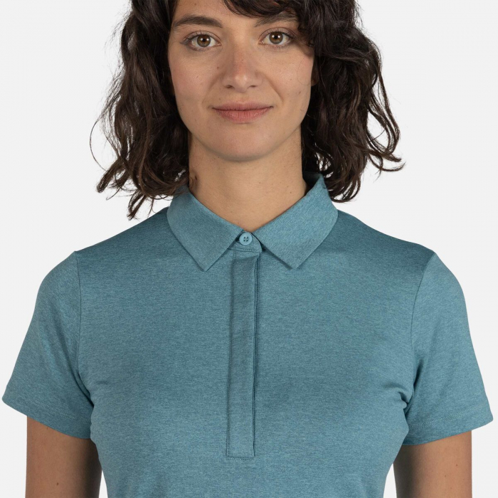 Tricou polo dama Rossignol W CLOUDREST - Onyx grey [5]