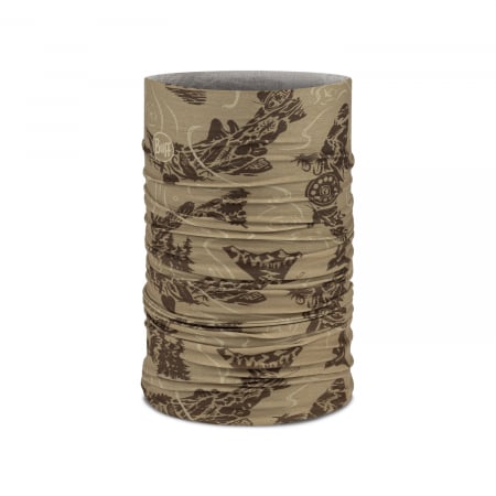 Bandana BUFF Coolnet UV+ LAKE RIVER Khaki [1]