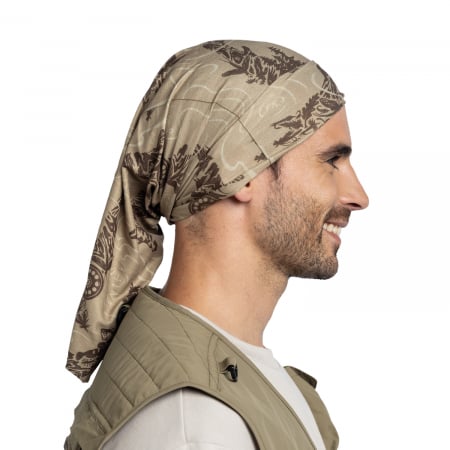 Bandana BUFF Coolnet UV+ LAKE RIVER Khaki [3]