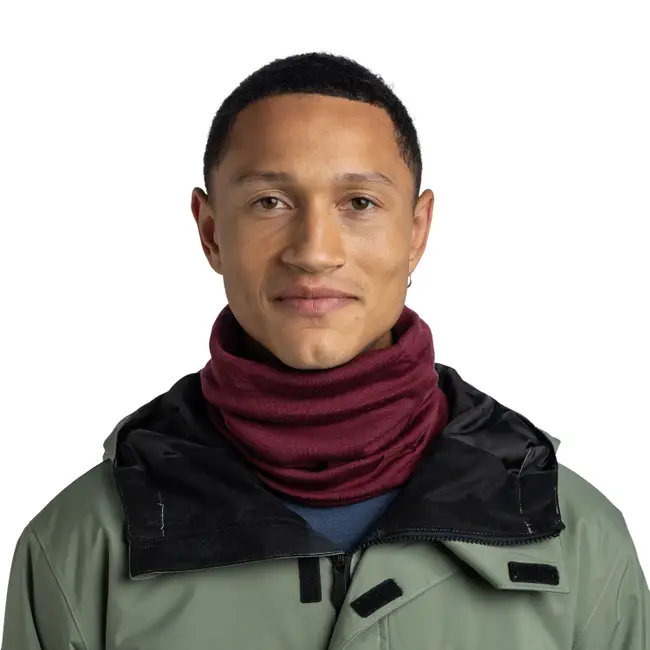 Bandana BUFF Heavy Weight merino Solid Tibetan Red [3]