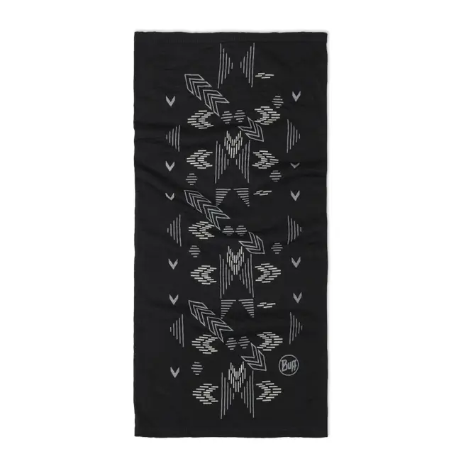 Bandana BUFF Light Weight merino wool Print Vanyr Black [1]