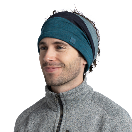 Bandana BUFF Merino MOVE BLOCK TEAL [4]