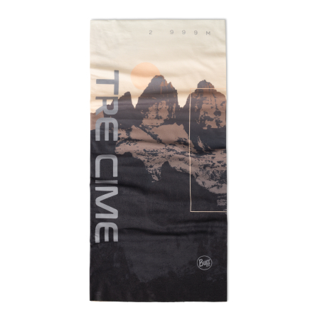 Bandana BUFF Original EcoStretch adulti TRE CIME PEAK DARK BROWN [1]