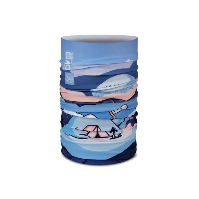 Bandane multifunctionale BUFF - Bandana copii Original EcoStretch POW RIAM BLUE